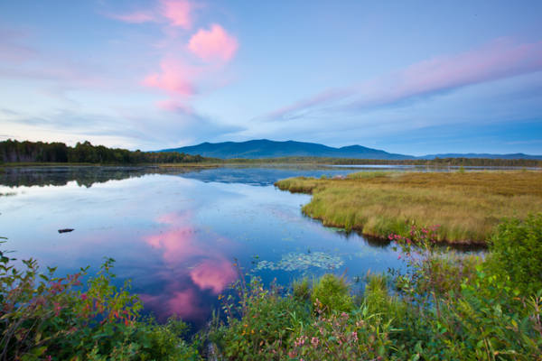 Big Chery Pond, Pondicherry National Wildlife Refugre in New Hampshire's White Mountains.