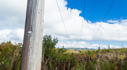 The current Northeast Utilities right of way in Bethlehem, New Hampshire.
