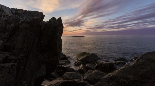 Dawn at Wallis Sands, Rye, New Hampshire.