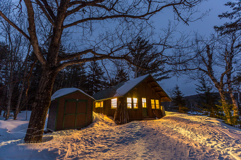Haskell Hut in Maine's Katahdin Woods and Waters National Monument.
